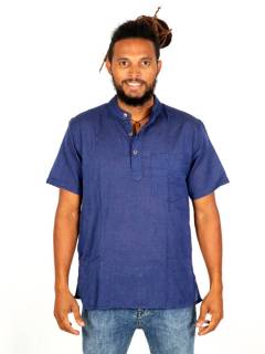 Camisa hippie lisa cuello mao para comprar al por mayor o detalle  en la categoría de Ropa Hippie Bohemia de Hombre, Artesanal | ZAS  [CMEV03] .