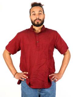 Camisa hippie lisa cuello mao CMEV03 para comprar al por mayor o detalle  en la categoría de Ropa Hippie de Hombre, Artesanal | ZAS.