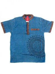 Modelo: Azul Camisa 100% algodón Mod Azul
