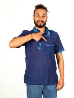Camisas Manga Corta - Camisa Hippie de manga corta CMEV07.