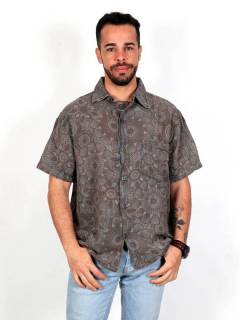 Camisa Hippie Lavado Piedra Mandalas CMEV10 para comprar al por mayor o detalle  en la categoría de Ropa Hippie de Hombre, Artesanal | ZAS.
