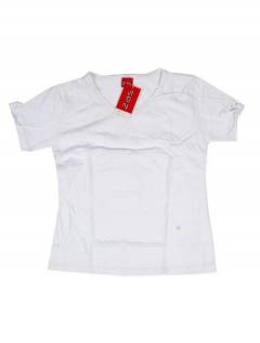 Camisetas - Blusas - Tops - Camiseta de manga corta básica CMEV14 - Modelo Blanco