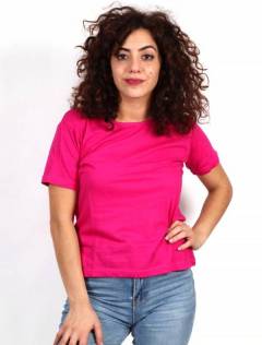 Camiseta de algodón básica [CMEV14]. Tops y Blusas para comprar al por mayor o detalle  en la categoría de Ropa Hippie de Mujer | ZAS.