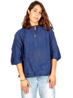 Camisola amplia con botón de coco,  para comprar al por mayor o detalle  en la categoría de Ropa Hippie Bohemia de Mujer | ZAS. [CMEV15]