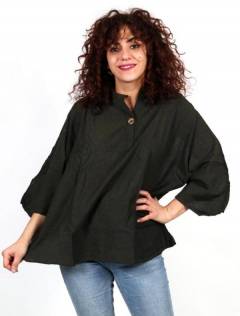 Camisola amplia con botón de coco, para comprar al por mayor o detalle.[CMEV15]