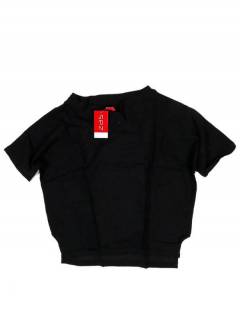 Camisetas - Blusas - Tops - Camisa camisa amplina de media CMEV16 - Modelo Negro