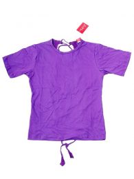 Modelo: Morado Top y Blusas Hippie Boho Ethnic - Camiseta - blusa de media CMHC10 - Modelo Morado