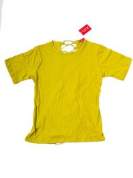 Outlet Ropa Hippie - Camiseta - blusa de media CMHC10 - Modelo Pistacho