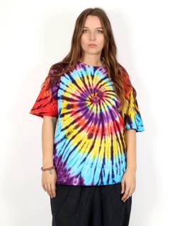 Camiseta Tie Dye Unisex [CMHC11]. Camisetas - Blusas - Tops para comprar al por mayor o detalle  en la categoría de Ropa Hippie de Mujer Artesanal | ZAS.