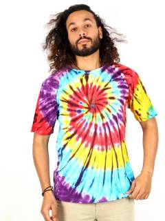 Camiseta Hippie Tie Dye Multicolor, para comprar al por mayor o detalle  en la categoría de Ropa Hippie de Hombre, Artesanal | ZAS.[CMHC11-M]