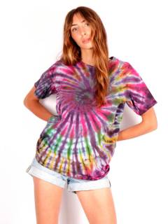 Camseta hippie tye dye, para comprar al por mayor o detalle  en la categoría de Ropa Hippie de Mujer | ZAS.[CMJU01]