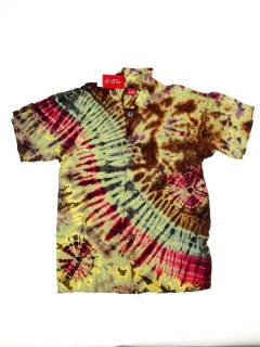 Modelo: M253 Tops y Blusas - Camisa Tie Dye unisex, elaborada CMJU02 - Modelo M253