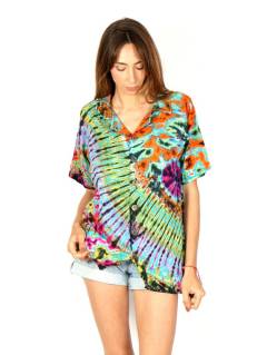 Detalle no seleccionable para compra Tops y Blusas - Camisa Tie Dye unisex, elaborada CMJU02.