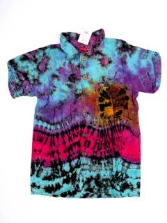 Modelo: M241 Tops y Blusas - Camisa Tie Dye unisex, elaborada CMJU02 - Modelo M241