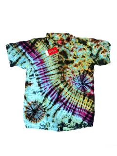 Modelo: M251 Tops y Blusas - Camisa Tie Dye unisex, elaborada CMJU02 - Modelo M251