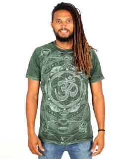 Camiseta Lavada a la Piedra Diseño OM, para comprar al por mayor o detalle.[CMKA03]