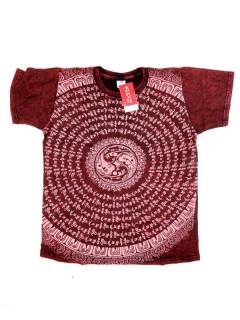 Camisetas T-Shirts - Camiseta Hippie de algodón CMKA03 - Modelo Granate