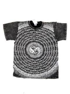 Camisetas T-Shirts - Camiseta Hippie de algodón CMKA03 - Modelo Negro