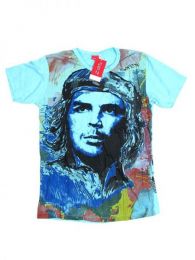 Modelo: Azul Outlet Ropa Hippie - Camiseta 100% algodón CMMI11B - Modelo Azul