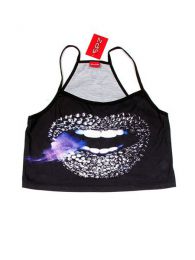Outlet Ropa Hippie - Mni top poliester corto de CMPO01 - Modelo Libs 2