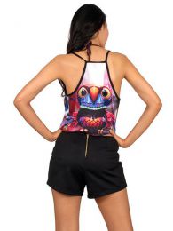 Outlet Ropa Hippie - Mni top poliester corto de CMPO01.