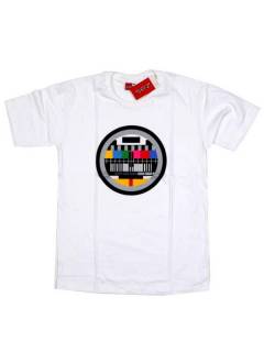 Modelo: Blanco Camisetas T-Shirts - Camiseta Carta de Ajuste, CMSE02 - Modelo Blanco