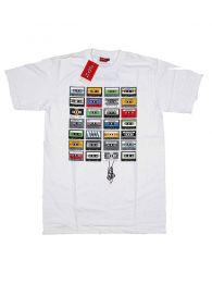 Camisetas T-Shirts - Camiseta Cassettes retro algodón, CMSE03 - Modelo Blanco