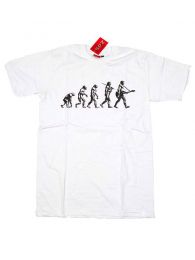 Modelo: Blanco Camisetas T-Shirts - Camiseta de manga corta GUITAR CMSE07 - Modelo Blanco
