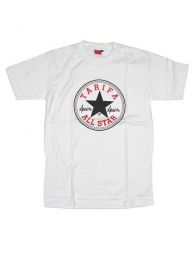 Camiseta Tarifa all stars. Camisetas T-Shirts para comprar al por mayor o detalle  en la categoría de Ropa Hippie de Hombre, Artesanal | ZAS.  [CMSE27]