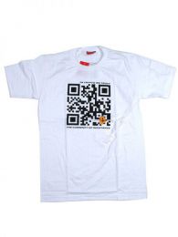 Modelo: Blanco camiseta qr bitcoin trust. Mod Blanco