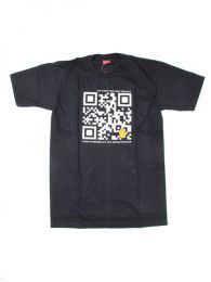 Modelo: Negro camiseta qr bitcoin trust. Mod Negro