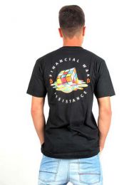 Detalle no seleccionable para compra camiseta bitcoin war resistance. detalle del producto