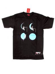 Modelo: Negro Camiseta de manga corta de Mod Negro