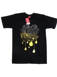 Modelo: Negro Camiseta de manga corta de Mod Negro