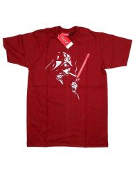 Modelo: Granate Camisetas T shirts - Camiseta Star War, Darth Vader CMSE68 - Modelo Granate