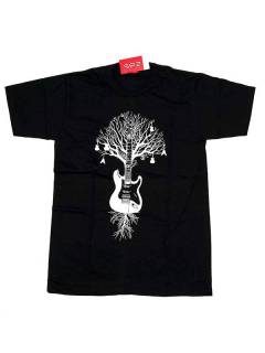 Camiseta Guitar Tree Roots CMSE70 para comprar al por mayor o detalle  en la categoría de Ropa Hippie de Hombre, Artesanal | ZAS.