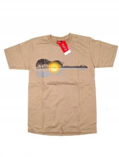 Modelo: Beige Camisetas T-Shirts - Camiseta manga corta Guitar CMSE73 - Modelo Beige