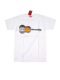 Modelo: Blanco Camisetas T-Shirts - Camiseta manga corta Guitar CMSE73 - Modelo Blanco