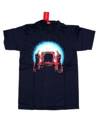 Modelo: Azul Camisetas T-Shirts - Camiseta manga corta Fuck CMSE75 - Modelo Azul