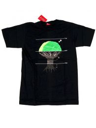 Camisetas T-Shirts - Camiseta manga corta Tree CMSE76 - Modelo Negro