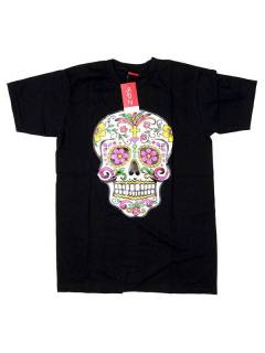 Camiseta Mexican Skull, para comprar al por mayor o detalle  en la categoría de Ropa Hippie de Hombre, Artesanal | ZAS.[CMSE78]