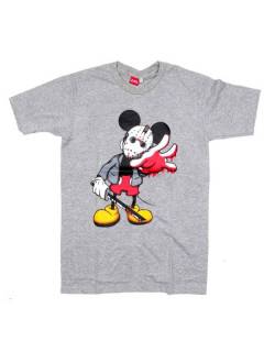 Camiseta Vinile Scary Mickey,  para comprar al por mayor o detalle  en la categoría de Ropa Hippie de Hombre, Artesanal | ZAS. [CMSE84]