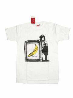 Modelo: Blanco Camisetas T-Shirts - Camiseta manga corta Monkey CMSE91 - Modelo Blanco