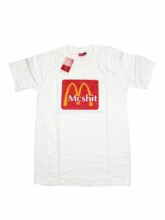 Modelo: Blanco Camisetas T-Shirts - Camiseta manga corta Mc Shit CMSE93 - Modelo Blanco