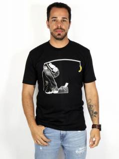 Camiseta Fishing Monkey CMSE94 para comprar al por mayor o detalle  en la categoría de Ropa Hippie de Hombre, Artesanal | ZAS.
