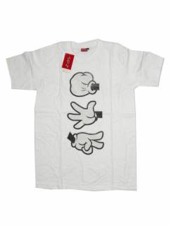 Camisetas T-Shirts - Camiseta manga corta Rock-paper-scissors CMSE96 - Modelo Blanco