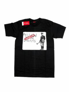 Modelo: Negro Camisetas T-Shirts - Camiseta manga corta follow CMSE97 - Modelo Negro
