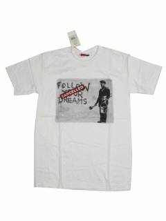 Modelo: Blanco Camisetas T-Shirts - Camiseta manga corta follow CMSE97 - Modelo Blanco