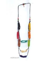 Detalle no seleccionable para compra Outlet Bisutería hippie - Collar artesanal largo. COBOU15.