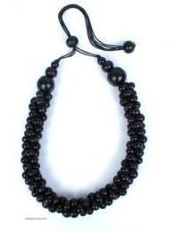 Modelo: Negro Collar multicolor, bolas de Mod Negro
